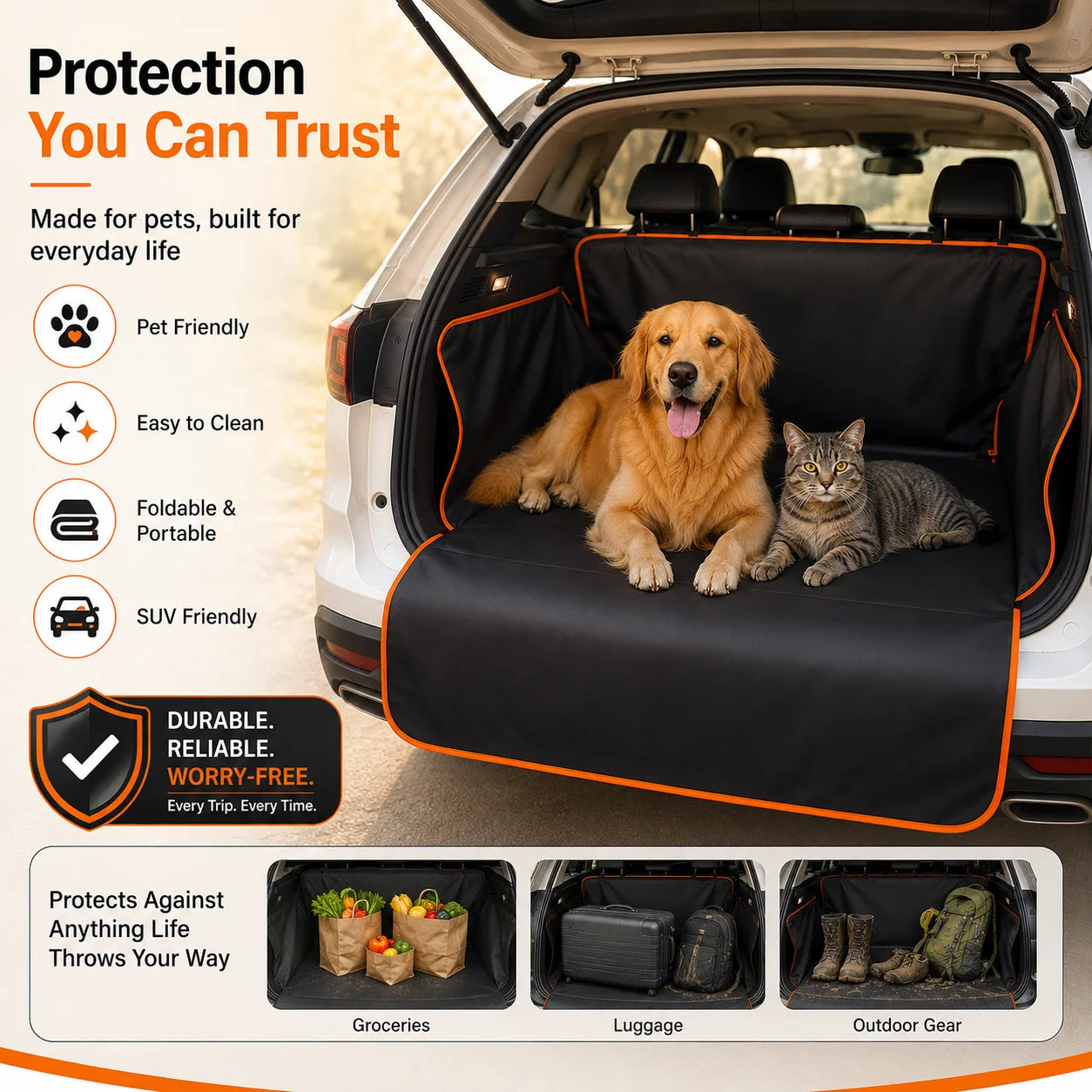 Trundil Dog Cargo Liner — Plastic
